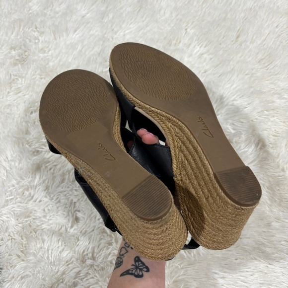 Clarks Collection Women's Wedge espadrilles Sandals Lafley Alaine Size 9 - Picture 4 of 12